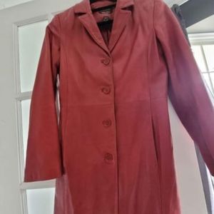 Italian (Butter soft) 3/4 Length Red Leather Jacket